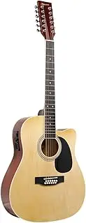 Karrera Acoustic Guitar 12-String with EQ - Natural