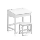 2PCS Kids Table and Chairs Set Activity Children Playing Toys Study Desk Keezi