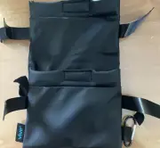 Vive Crutch Black Accessory Storage Bag Lightweight Weatherproof with 2 Pockets