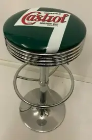 CASTROL WAKEFIELD OIL PREMIUM BAR STOOL ADJUSTABLE HEIGHT CALTEX BP AMOCO AMPOL