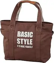 Abite Dovers NJ-501-BR Campus Tote, L, Brown, W 17.7 x D 5.1 x H 11.8 inches (450 x 130 x 300 mm)