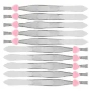 Durable 24pcs Stainless Steel Eyebrow Tweezers for Men and Women