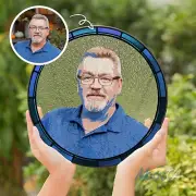 Custom Family Portrait Suncatcher Personalized Portrait Stained Glass Suncatcher