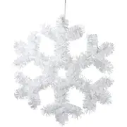 Snowflake Tinsel Wall Decoration