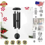 Superior Sound 36” Deep Tone Wind Chimes - Perfect Sympathy Gift Black Finish