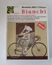 Very Rare Bianchi Bicycle Model Kit Mondiale 1953 F Coppi -1:9