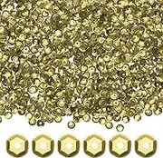 uxcell 1-Pack Loose Sequins Bulk, 6 mm Round Cup Sequins for Wedding/Sewing/DIY Craft/Garments Accessories, PVC Rainbow Spangles with Holes [Silver,Light Gold, Around 1200 Pcs]