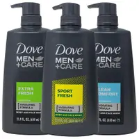 在飛比找ETMall東森購物網優惠-Dove 男士潔顏身體沐浴乳---3款選擇(650ml)*6