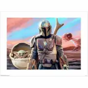 Star Wars: The Mandalorian - Planetscape POSTER Art Print 80x60cm BRAND NEW
