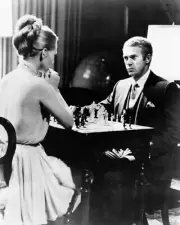 Thomas Crown Affair Faye Dunaway Steve McQueen iconic chess game 24x36 Poster
