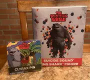 Loot Crate DC The Suicide Squad King Shark Figure & Clyrax Enamel Pin