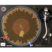 Sunflower Red CORK Slipmat Turntable 12" for DJ Vinyl LP Audiophile