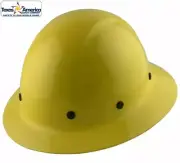 Dynamic Wolfjaw Full Brim Fiberglass Hard Hat with 8 Pt Ratchet - Yellow