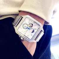 在飛比找蝦皮購物優惠-【全自動機械錶】光邁mukuo30 全新方形手錶男士皮帶機械