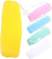 WRITWAA 5Pcs Soap Multi Color Net for Handmade Soap Storage Lathering Soap Maker Exfoliating Scrubbing Pouch for Quick Drying and Skin Cleansing