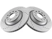 TRQ 45MX96S Rear Brake Rotor Set Fits 2019-2021 Audi Q3 (for: Audi)