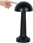 Touch Table Lamp, Battery Operated Desk Lamp Cordless Mushroom Lamp with 3 Brigh