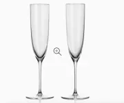 NEW Tiffany & Co. TWO Champagne Flutes With Box