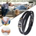 To My Son ' Love You Forever ' Leather Braided Bracelet Wristband with.' Q3Y1