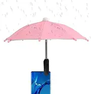 Phone Umbrella for Sun | Mobile Phone Clip on Sun Shield,Anti-Reflective Rainproof Cellphone Accessories for Travel Camping Outdoor Beach Pool Car