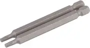 Draper 66847 t15 1/4" hex. tx-Star Insert bit 75mm Long x 2