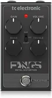 TC Electronic Analog Distortion Pedal GuitarEffect Control FANGSMETAL DISTORTION
