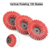 6Pcs Flap Disc 2'' Type R Roll Threaded Twist Lock Angle Grinder Sanding Wheel