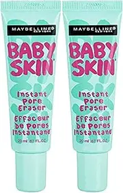 Maybelline Baby Skin Instant Pore Eraser Primer, Clear, 2 Count