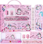 TCJJ Unicorn Letter Paper Set (S), pink, S, Learning material for children, back to school gift