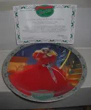 #7479 Enesco Happy Holidays Barbie 1988 LE Collector's Plate
