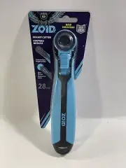 New ZOID Tools 28mm Rotary Cutter with Soft-Touch Handle Great For Quilting