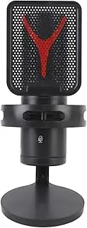 Gaming USB Microphone for PC, Condenser Mic with Quick Mute & Volume Control, RGB Indicator, Shock Mount, for Streaming Podcast Studio Recording