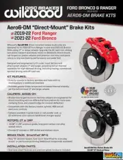 Wilwood AERO6 Front Brake Kit, Fits 2019-22 FORD Ranger, 6 Piston, 13.3" Rotors