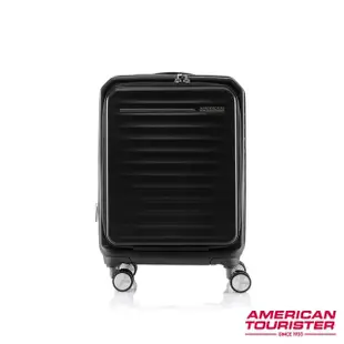 【AMERICAN TOURISTER 美國旅行者】19吋Frontec前開式可擴充抗菌PC防盜拉鍊避震輪登機箱/行李箱(多色可選)