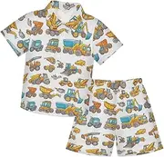 [Caihoyu] Big Boy Button Down Hawaiian Shirts and Shorts Set Toddler Baby Boy Outfit Summer Clothes Set