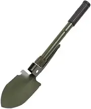Car Mounted Portable Small Engineer Shovel, Life Saving Shovel, Multifunctional Fishing Tool Shovel, Outdoor Camping Multi-Purpose Folding Gardening Shovel (Color : Green)