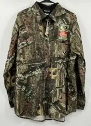 Mossy Oak Break Up Infinity Camo Vented Hunting Shirt 100% Cotton Size XL