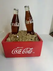 Coca - Cola 2 Bottle Fountain Noise activated Battery activated Vintage