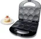 Mini Pancakes Maker Machine with Non Stick Plates, Small Pancake Griddle, Makes