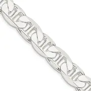 26 Inch Sterling Silver 11.5mm Flat Anchor Chain
