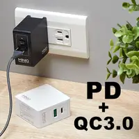 在飛比找松果購物優惠-MINIQ PD+QC3.0 快速充電器 USB-C/TYP