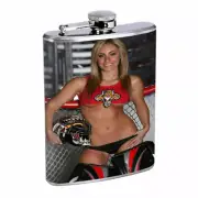 Florida Pin Up Girls D11 Flask 8oz Stainless Steel Hip Drinking Whiskey