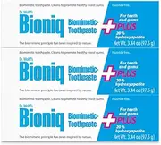 Bioniq Plus Toothpaste 75ml - 3 Pack | Plus Gum Care | 20% HAP | Biomimetic Hydroxyapatite | FLUORIDE AND SLS FREE | Lactoferrin and Hyaluronic acid