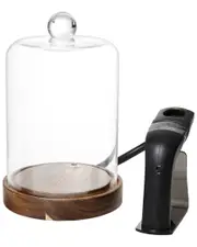 Fortessa Crafthouse Signature Collection Individual Mini Smoking Cloche with Handheld Smoker