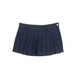 [7 For All Mankind] 7 For All Mankind Pleated Mini Skirt 26 US BLUE