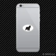 English Cocker Spaniel Euro Oval Cell Phone Sticker Mobile Die Cut