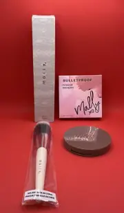 Mally Bulletproof Powder Bronzer Medium Matte Finish 0.38 oz And FREE Face Brush