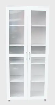 Aspen Double Door Storage Cupboard - White Cabinet