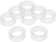 8pcs Scissors silicone ring Scissors Finger Protector Barber Hair Shears ring Hair Grooming Finger Ring scissor finger ring grips pet scissors white Silica gel dog scissors