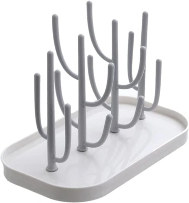 Baby Bottle Drying Rack with Base, Cactus Cup Drying Rack Mug Stand Small Portab